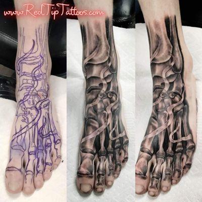 X Ray foot Tattoo