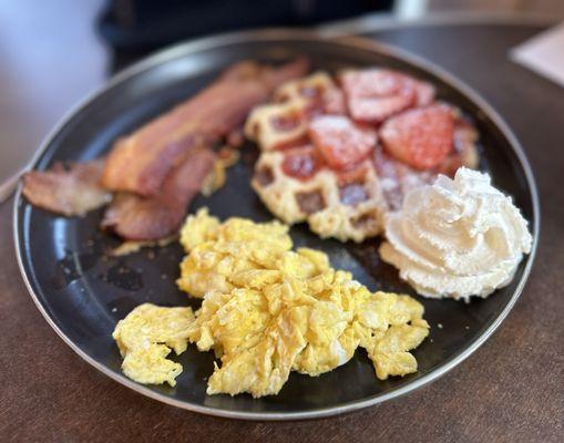 Waffle breakfast