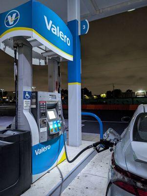 Self service pumps open 9:30 pm Sunday night