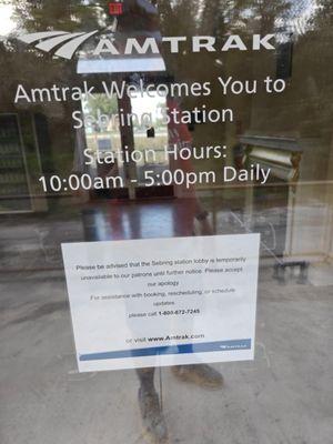 station is closed and has been for a long time.