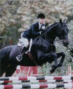 Dr. Mann and her horse Devereaux