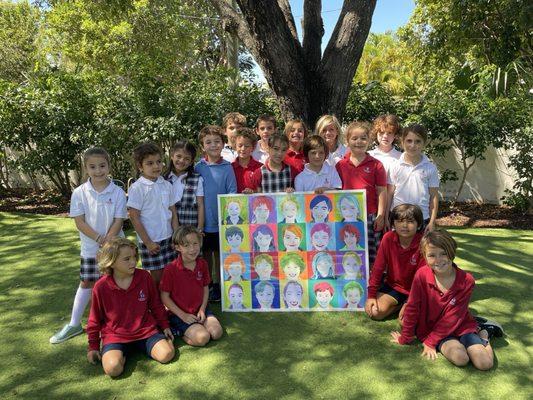 Class artwork for spring gala