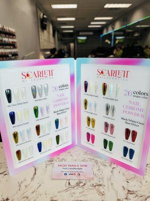 we have new chrome powder,stop by and try them!