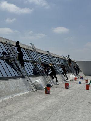 1,800 skylight windows tinted with Llumar RHE20! The amount energy saving was incredible!