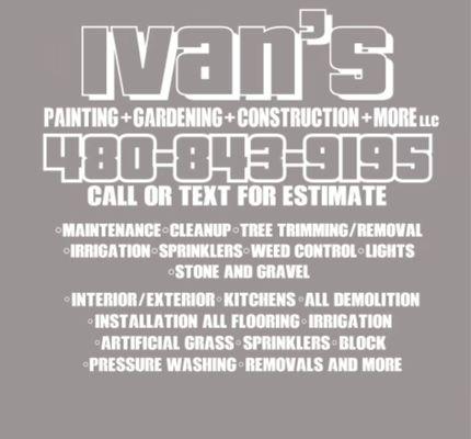 Ivan’s Painting Construction and Gardening
