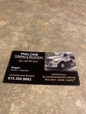 Malone's Discount Towing