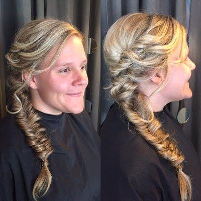 Braided bridesmaid style