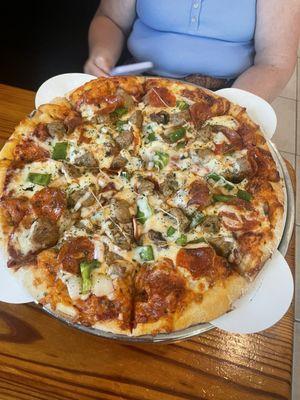 This was the Wildly Supreme Medium Pizza