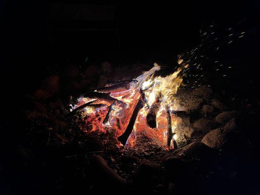 A lovely firepit with s'mores is always a great way to spend an evening.