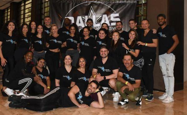 Dancers traveling to a dance festival in Dallas