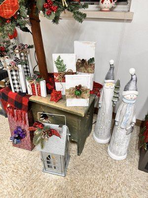 Handmade wooden gift package decor