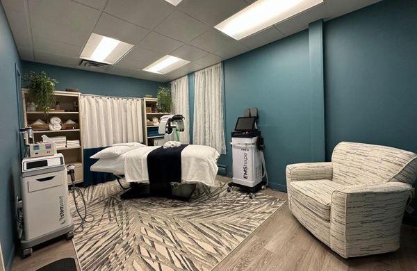 Where we treat our patients with StemWave for regenerative healing.
