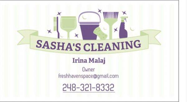 Sasha's Cleaning