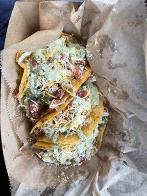 Street tacos 2 steak 1 chicken all. Idk how I found this place but I'm glad I did. Great food great service!!!