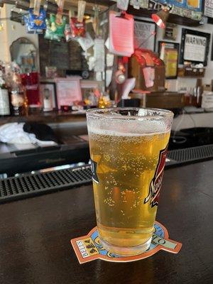 Crispy lager...just what I wanted.