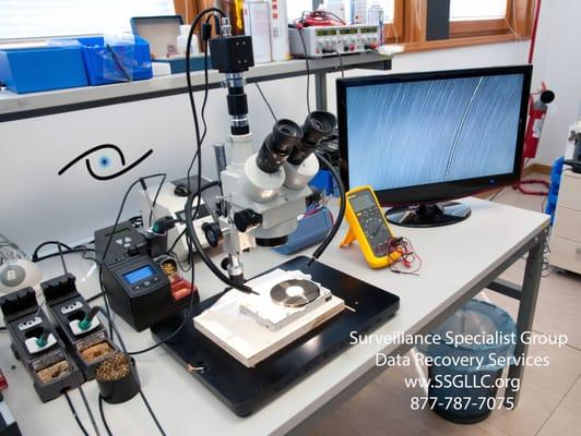 Another day at the office! This image was taken while recovering data from a hard drive...