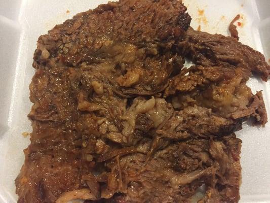Fatty cold brisket.