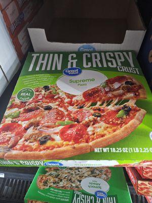 So were having boxed pizza