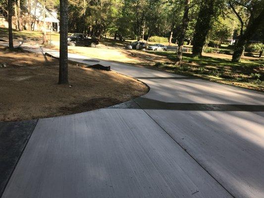 Custom Stamped and Colored Driveway - Spanish Fort, Alabama