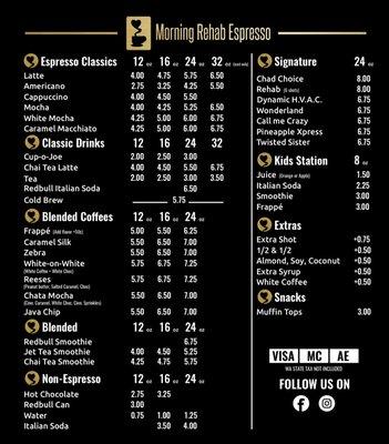 Blended drink,Espresso shots,Coffee,Signature Drinks,Redbull Drinks