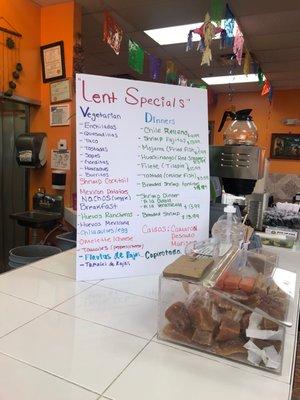 Lent specials !