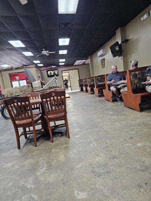 Seating area from where we sat.