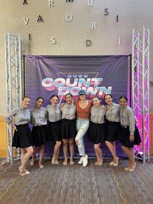 Performance at nationals countdown. Open hands