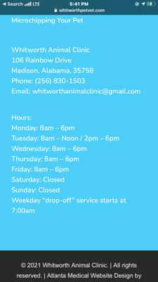 Whitworth Animal Clinic