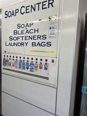 Soap center vending machine