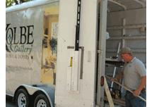 The Kolbe Gallery installers