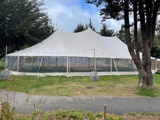 Tent on the outside - clear walls are the way to go!
