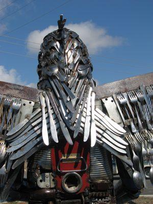 "Eos" sculpted by Cory Collins, back of her hair!