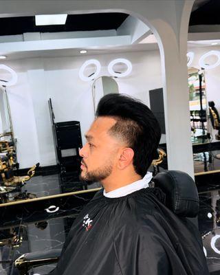 Taper faded and beard