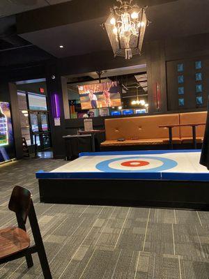 Game room with curling