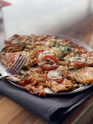 Margherita flatbread