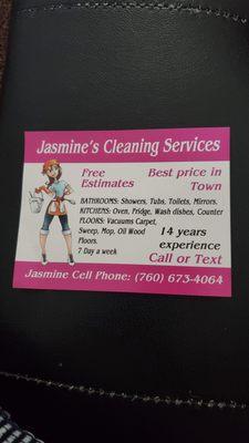 Jasmine's Cleaning Services