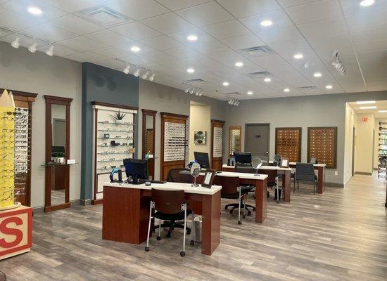 The Optical Area at the New Location