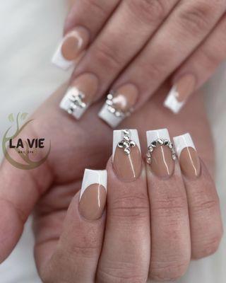 Acrylic Full Set with french tips