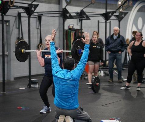 The Crossfit Open workout event and our fabulous community members!