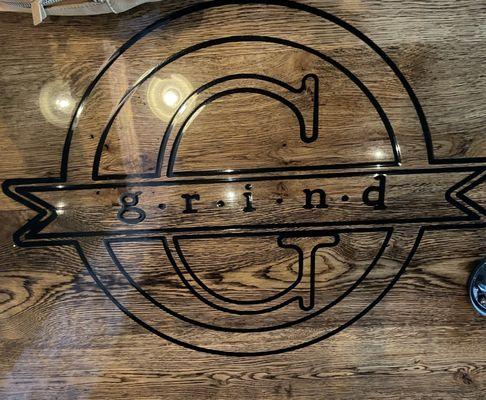 Logo in the table. Love it