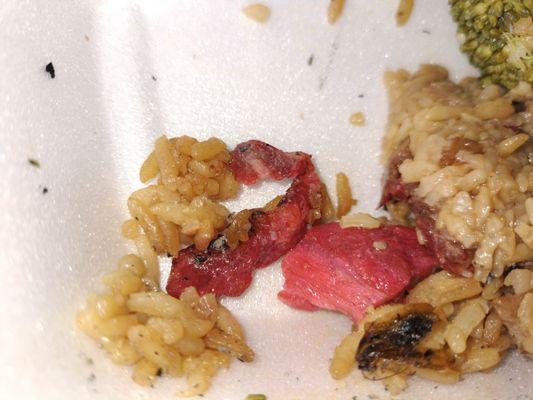 You can see the Cockroach was cooked just chilling in the rice