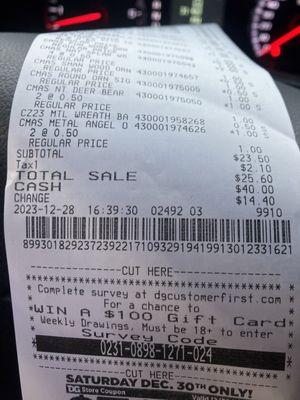 Proof of time and date.