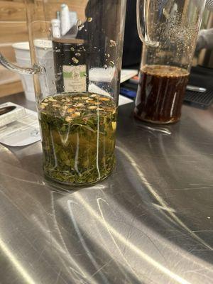 tea being freshly steep. The correct temperature in the correct time. Instead of being in a bag.