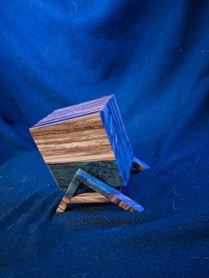 Epoxy and wood coasters