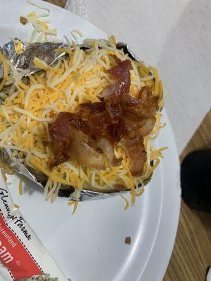 Loaded baked potato. Delicious!