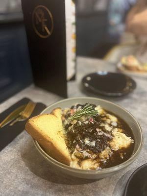 Oxtail and grits