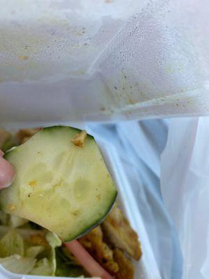 Old cucumbers everywhere