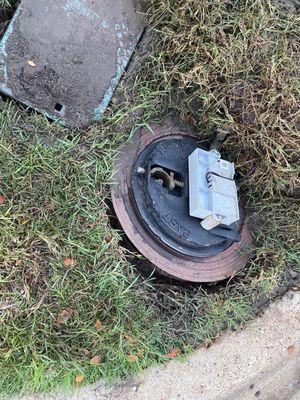 Broken water meter