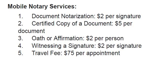 Mobile Notary Services