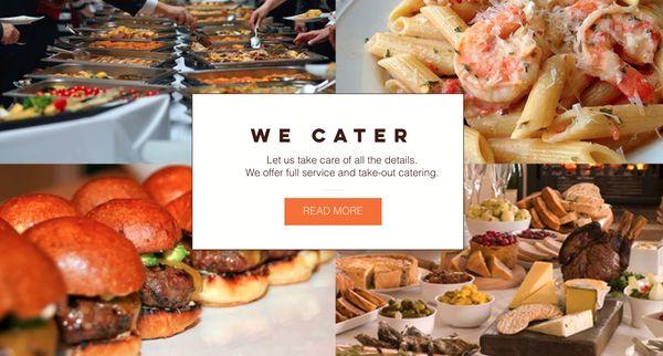 We offer take-out catering or can provide the very best planning and staffing for events